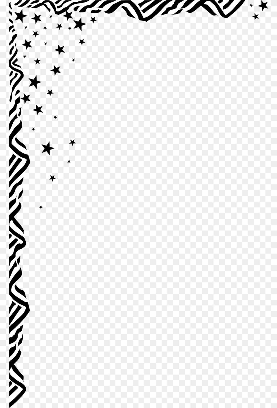Download Frames Black And White Stars Clipart Borders And Frames, Home Decor, Cushion, Animal, Mammal Png
