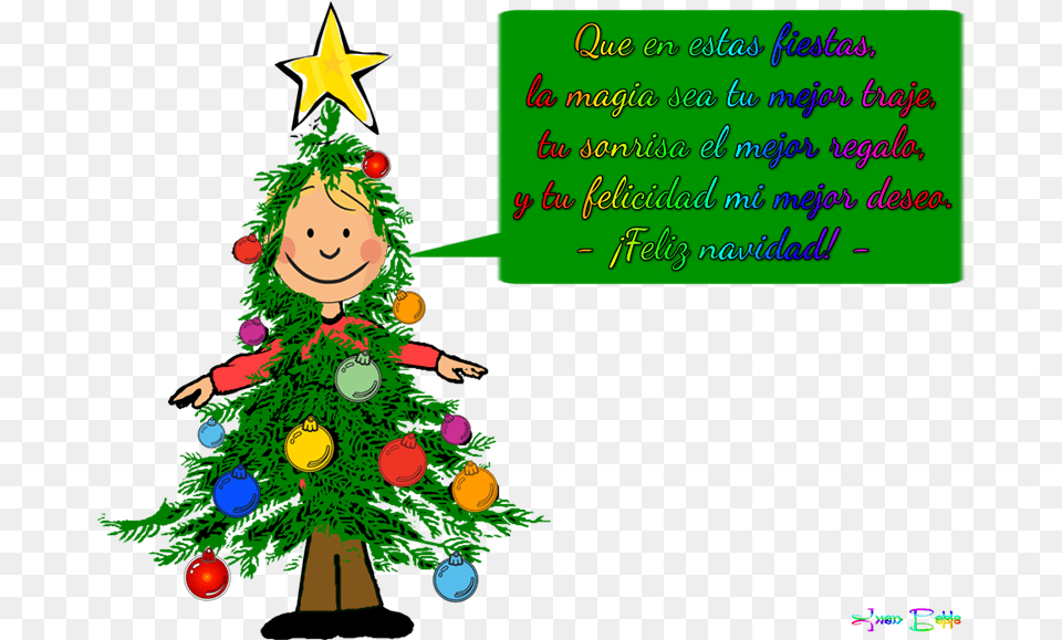 Frase Fondo Transparente Clip Art Christmas Party Kids Christmas Tree Clipart, Baby, Person, Plant, Festival Free Png Download