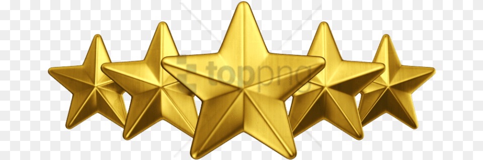 Download 3d Gold Star Gold 5 Stars, Star Symbol, Symbol Free Png