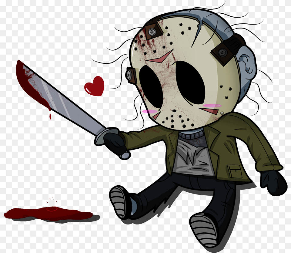 Download Artwork Of Jason Voorhees Google Search Jason Voorhees Drawing Cute, Book, Comics, Publication, Baby Free Transparent Png