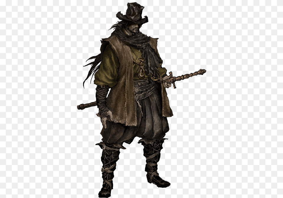 Download Free Bloodborne File Bloodborne Hunters, Clothing, Costume, Person, Adult Png