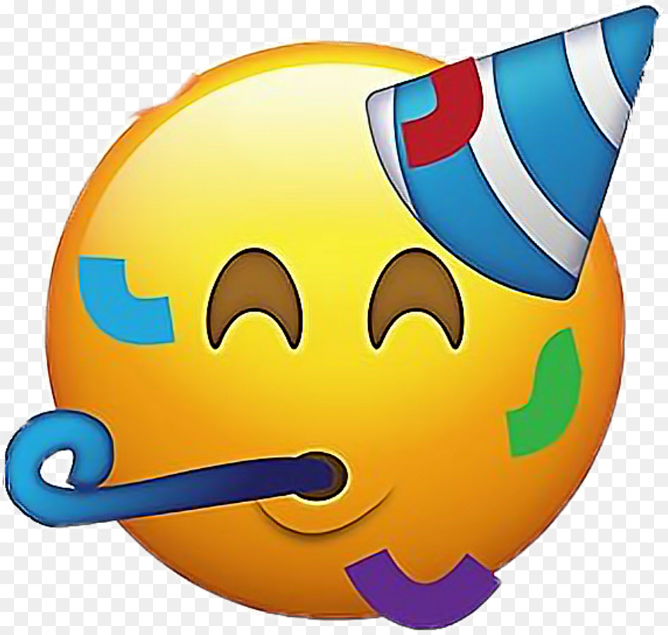 Download Free Celebration Emoji Pictures Birthday Emoji, Clothing, Hat, Balloon, Helmet Png