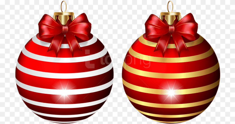 Download Christmas Ball Set With Bow, Accessories, Ornament Free Png