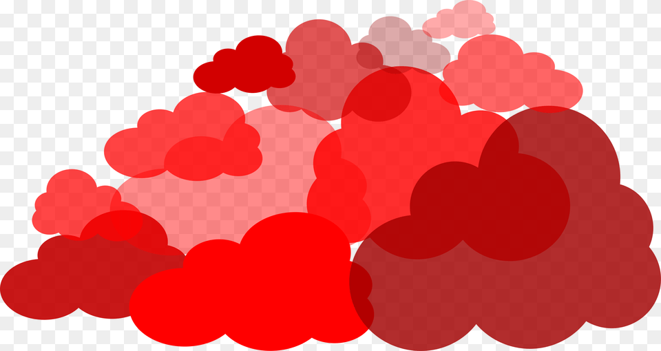 Download Cloud Bundle Dlpngcom Red Cloud, Berry, Raspberry, Produce, Plant Free Transparent Png