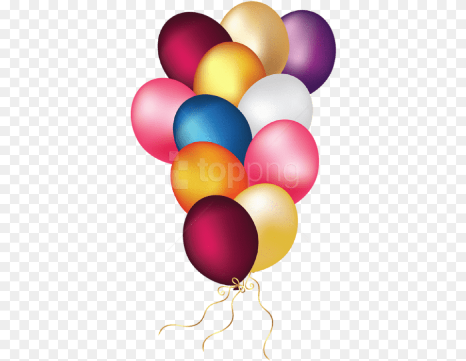 Download Colorful Balloons Birthday Baloons, Balloon, Egg, Food Free Transparent Png