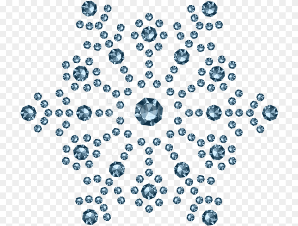 Download Diamond Snowflake Christmas Blue Gold Clip Art, Accessories, Gemstone, Jewelry, Nature Free Transparent Png