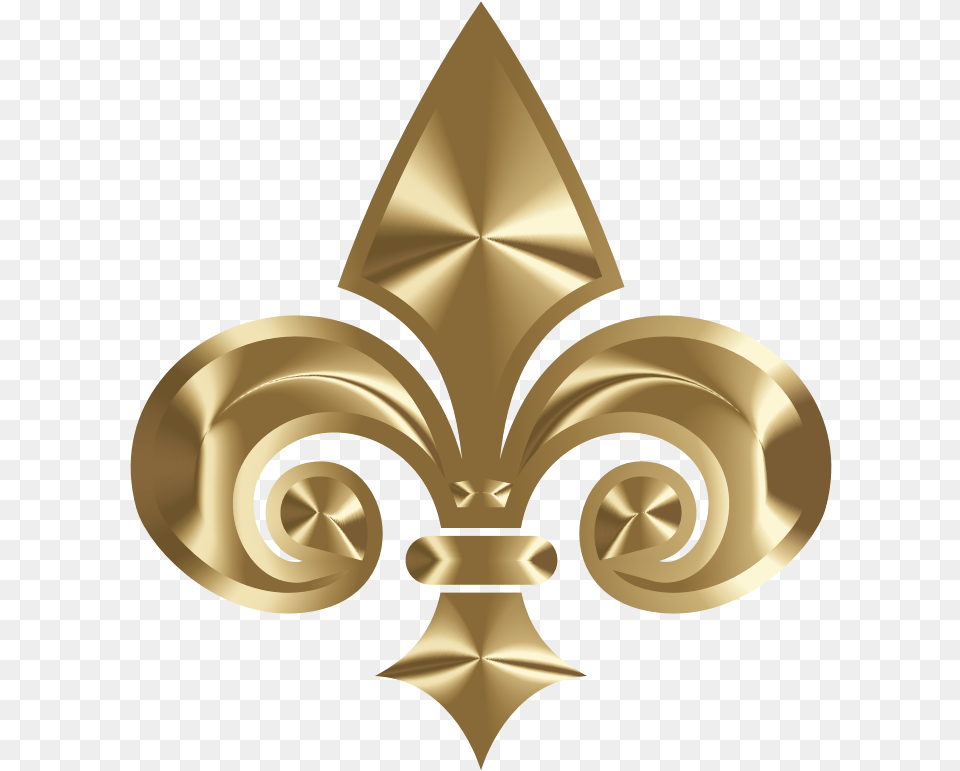 Download Fleur De Lis 3d Gold Gold Fleur De Lis, Symbol Free Transparent Png