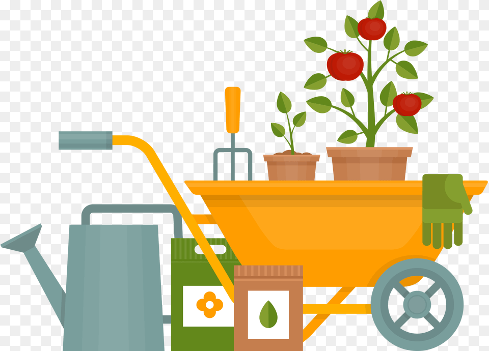 Gardening Hd Gardening, Plant, Bulldozer, Machine, Transportation Free Png Download