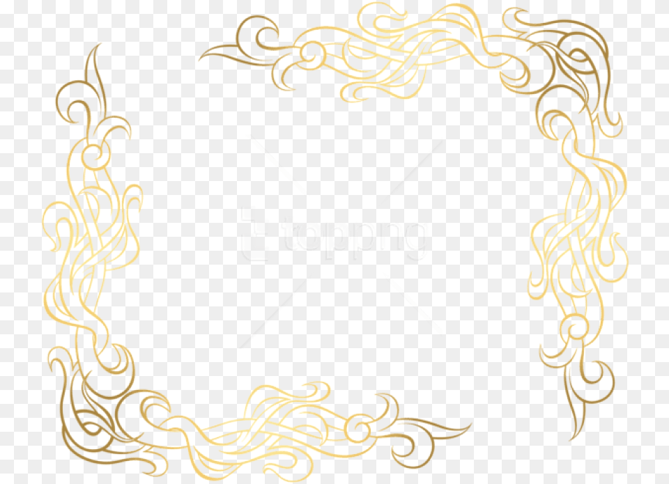 Gold Corner Decoration Clipart Transparent Decoration, Text Free Png Download