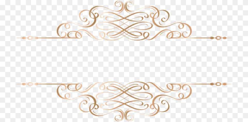 Download Gold Deco Element Clipart Transparent Gold Decorative Lines, Bronze, Accessories, Jewelry Free Png