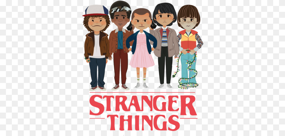 Group Netflix Sticker Child Eleven Social Icon Imagenes Stranger Things, Publication, Book, Comics, Adult Free Png Download