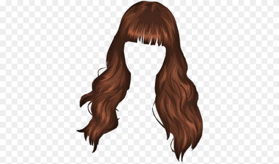 Download Hair With Bangs Brown Hair Cartoon Girl Transparent Background, Adult, Female, Person, Woman Free Png