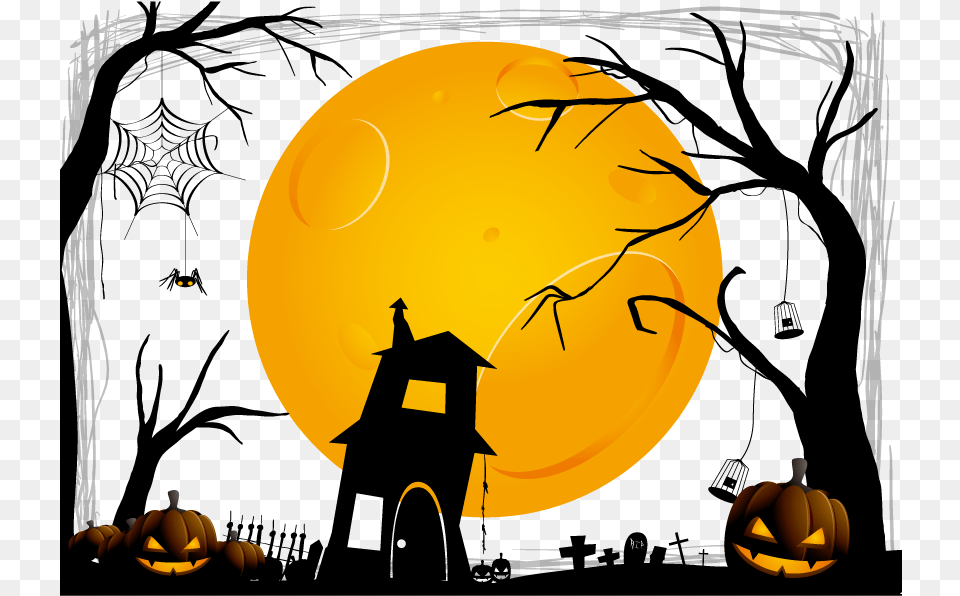 Download Free Halloween Clip Art Halloween Background Vector, Festival, Face, Head, Person Png Image
