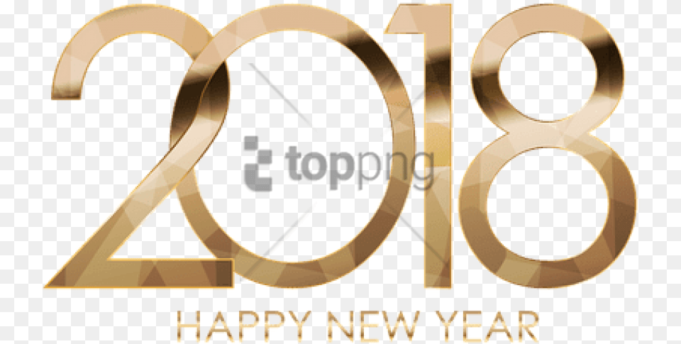 Happy New Year 2018 Circle, Number, Symbol, Text Free Png Download