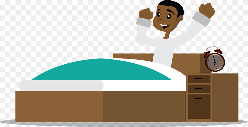 Download Happy Dlpngcom People Getting Out Of Bed Cartoon, Tub, Baby, Person, Face Free Png