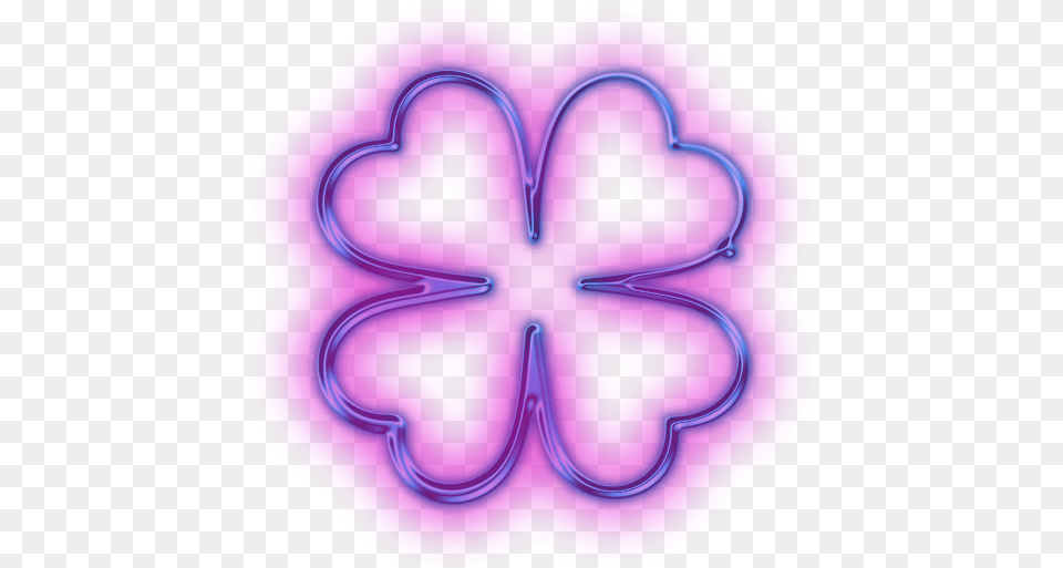 Download Heart Like Flower Icon Dlpngcom Neon Flowers Light, Purple Free Png