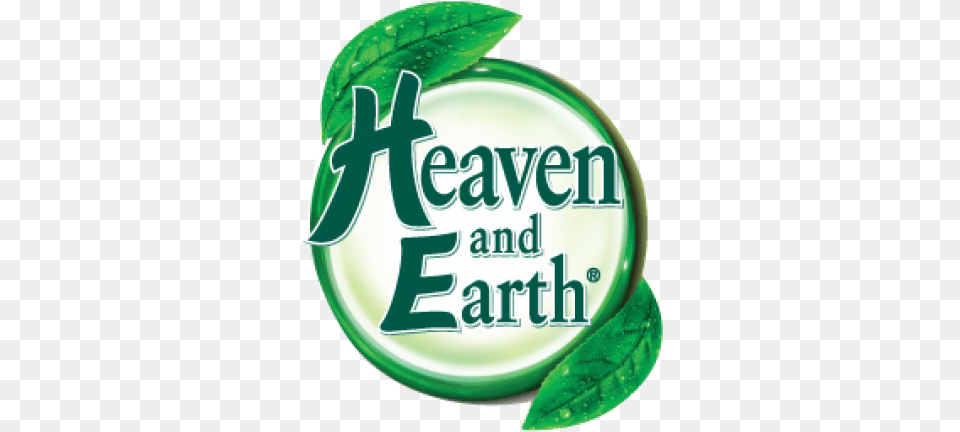 Download Free Image Heavenandearthlogopng Heaven And Earth Drink Logo, Plant, Leaf, Herbs, Herbal Png