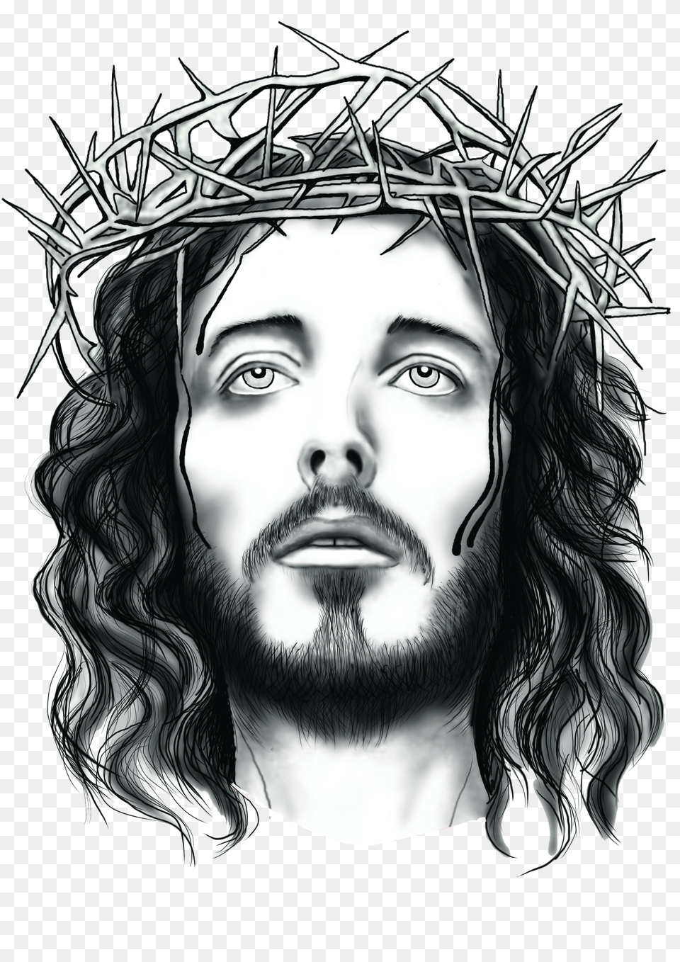 Download Jesus With Crown Of Thorns Dlpngcom Free Png