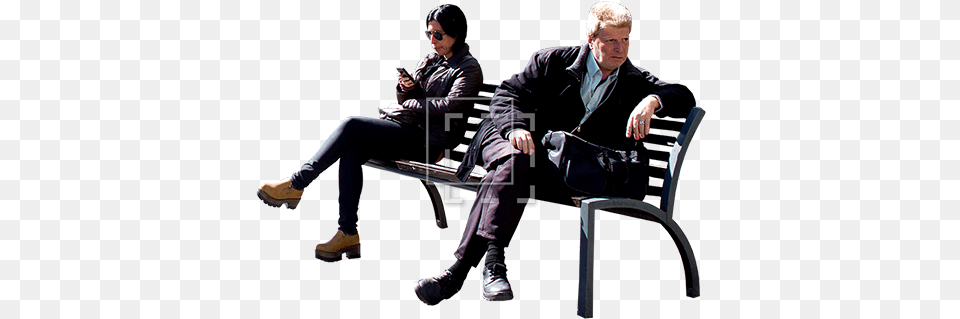Download Just Two People Sitting People Sit Bench, Adult, Shoe, Person, Man Free Transparent Png