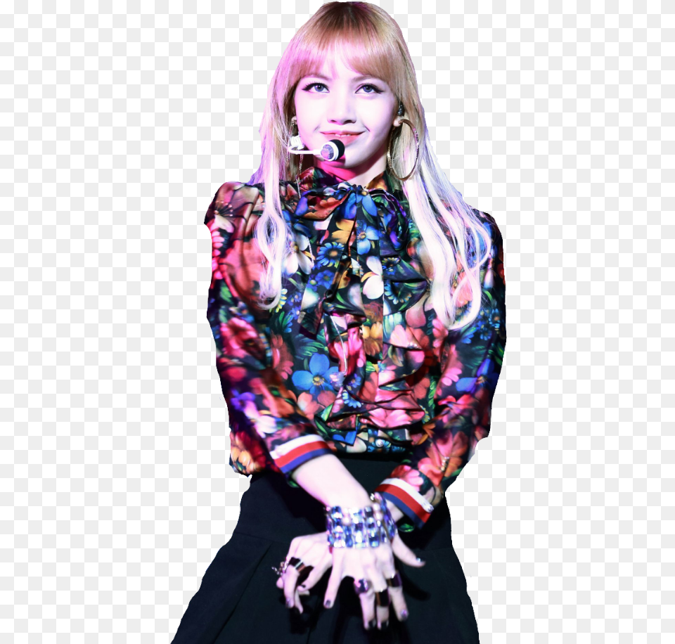 Download Free Kpop Lisa Manoban In Stage, Portrait, Photography, Person, Head Png