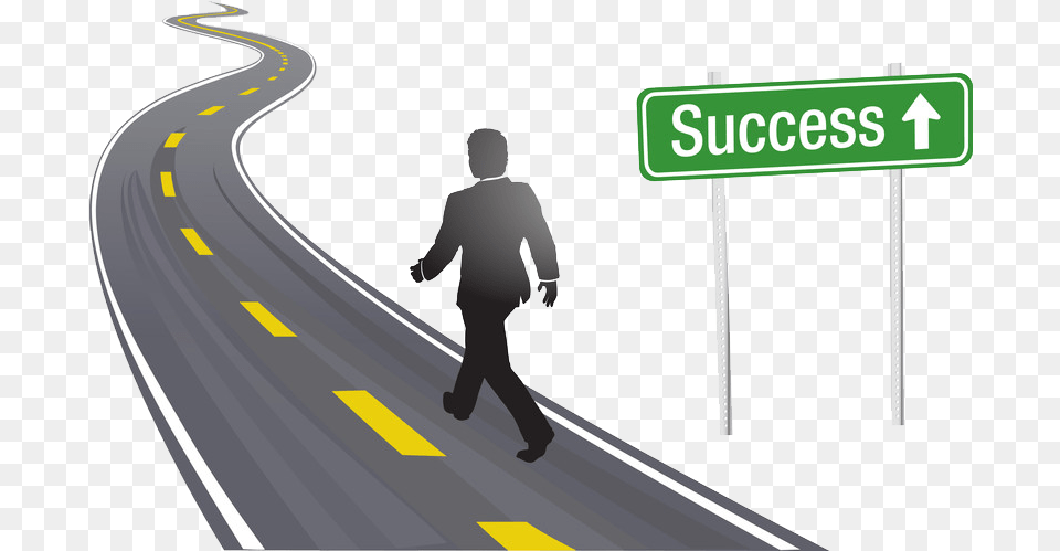 Library Information Walking The Straight Line, Road, Freeway, Person, Man Free Png Download