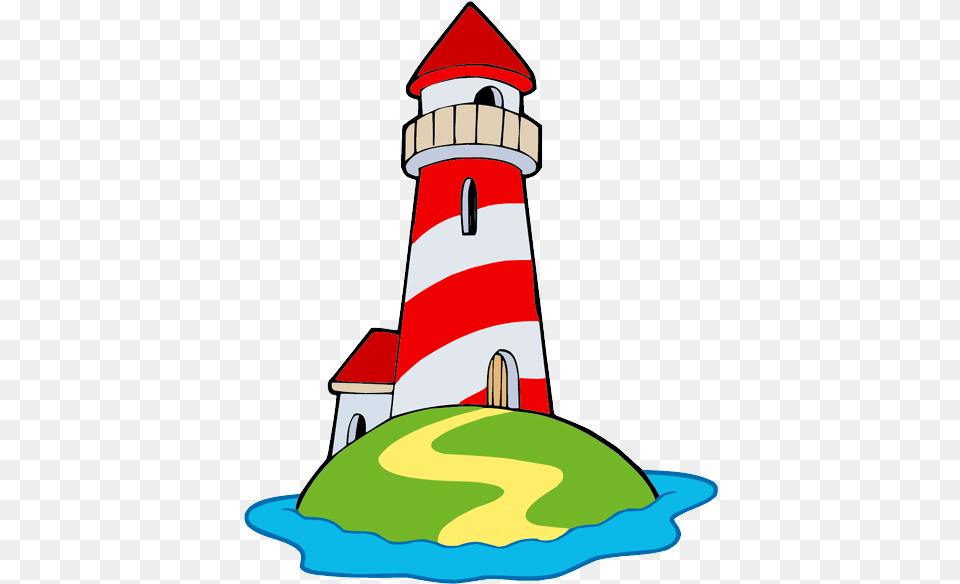 Download Free Lighthouse Light House Cartoon, Architecture, Building, Tower, Beacon Png Image