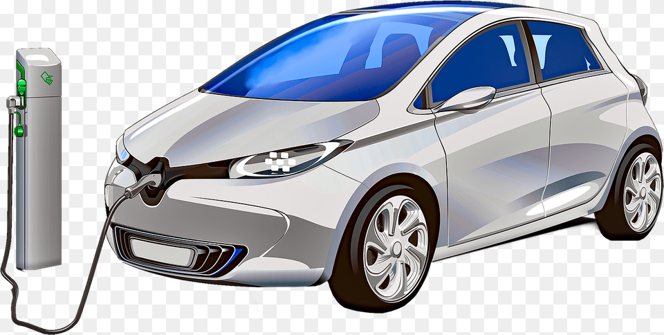 Download Photo Of Electric Car Plug Electricity Charging Cars In Pakistan, Vehicle, Sedan, Transportation, Wheel Free Png