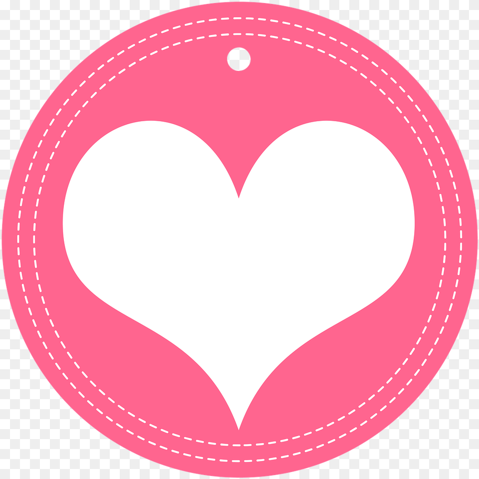 Download Free Photo Of Heartstickerpinklovevalentine Etiqueta De Rosa, Logo, Heart, Symbol, Disk Png Image