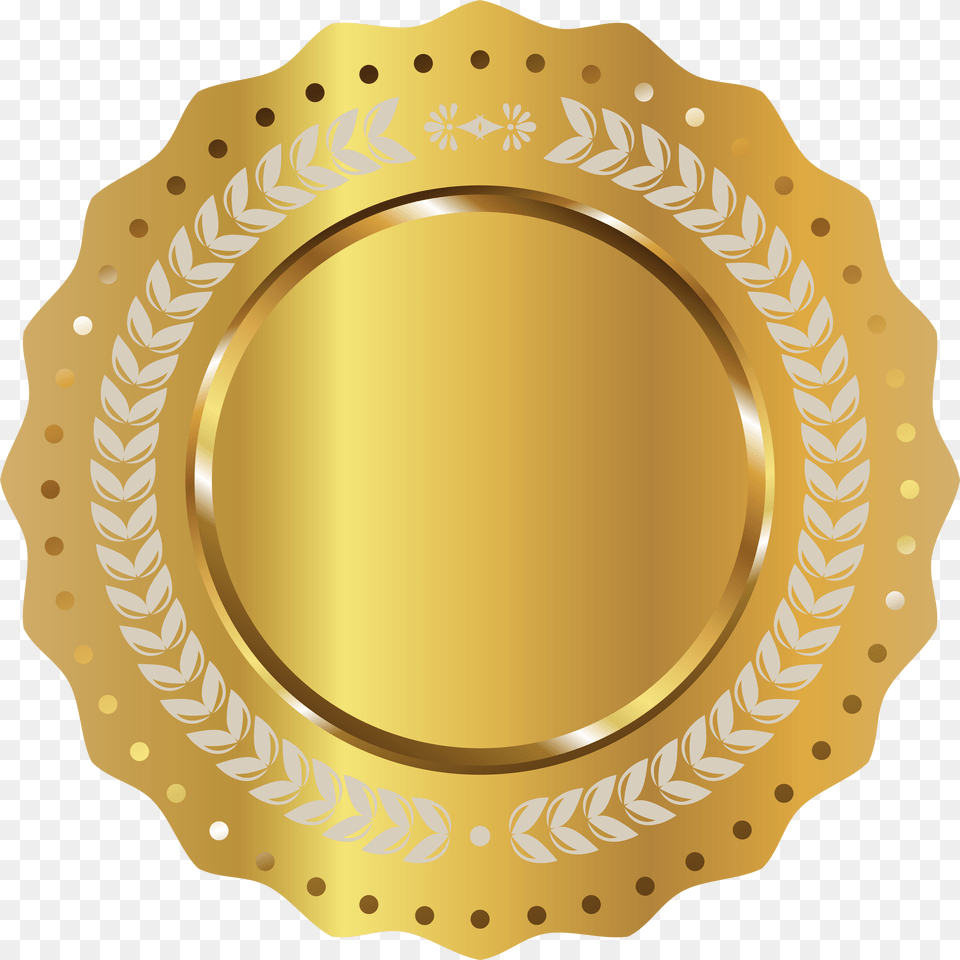 Download Picture Gold Horror Youtube Director Film Seal Gold Seal Certificate Seal, Food, Meal, Dish Free Png