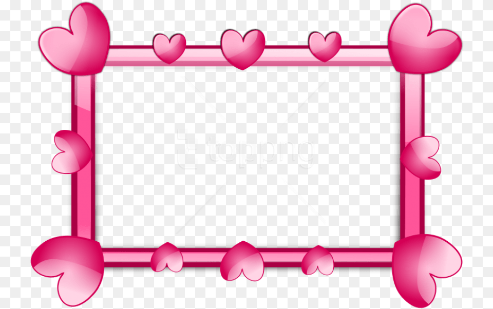 Download Free Pink Border Frame Heart Frames Clipart Png Image