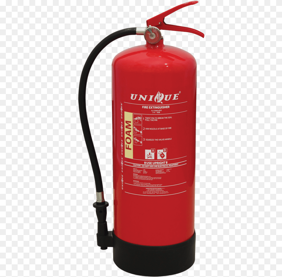 Download Portable Foam Fire Extinguisher Fire Extinguisher Transparent, Cylinder Free Png