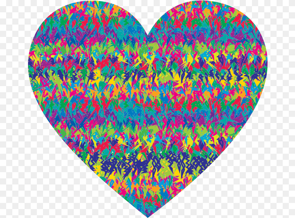 Download Free Prismatic 80s Heart 80s Heart With Transparent Background, Purple, Pattern, Art Png Image