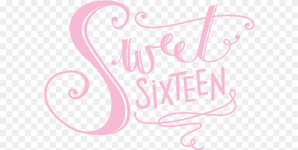 Download Sweet 16 Calligraphy, Handwriting, Text, Dynamite, Weapon Free Png