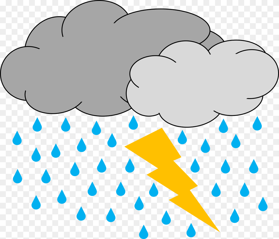 Download Free Thunderstorm Dlpngcom Thunderstorm Rain Clipart, Person, Art Png Image