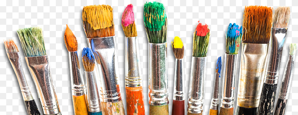 Watercolor Oil Painting Paint Brushes Transparent, Brush, Device, Tool Free Png Download