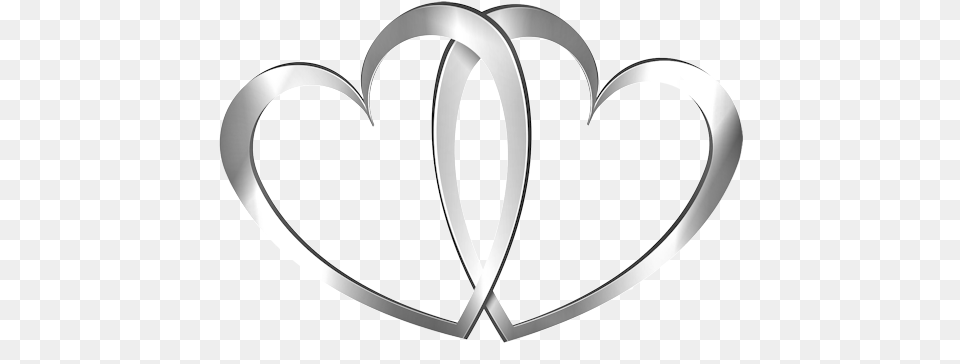 Download Wedding Heart Image Dlpngcom Silver Wedding Rings Clipart, Logo, Symbol Free Transparent Png