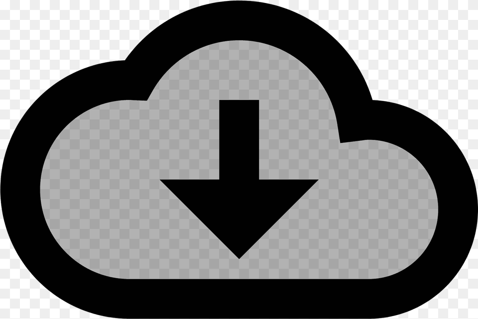 From The Cloud Icon Emblem, Gray Free Png Download
