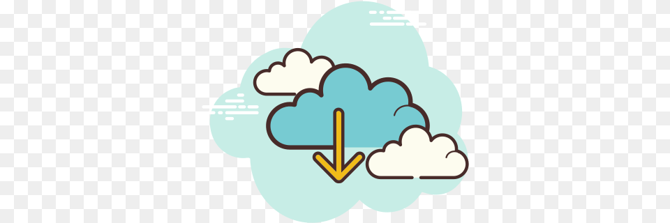 Download From The Cloud Icon In 2020 Facebook Icons Mail Cloud Icon, Sky, Outdoors, Nature, Weather Png