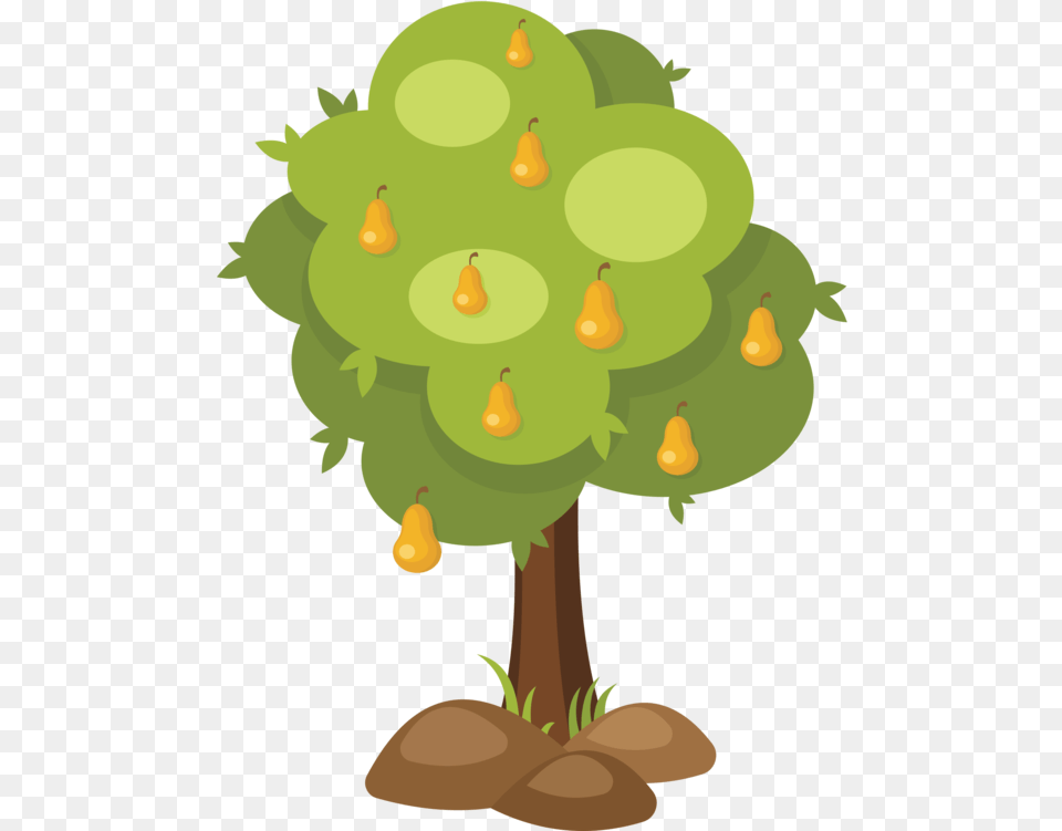 Download Fruit Tree Branch Asian Pear Pear Tree Clipart Pear Tree Clipart, Green, Plant, Food, Produce Free Transparent Png