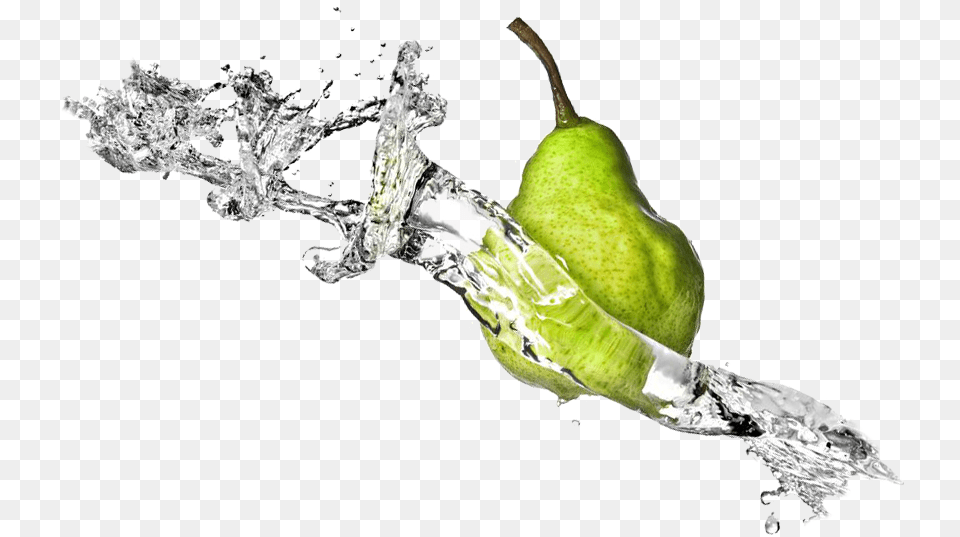 Fruit Water Splash File Pear Juice Splash, Food, Plant, Produce Free Png Download