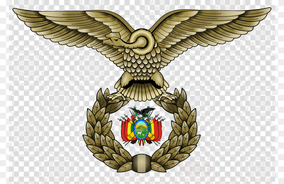 Download Fuerza Aerea Boliviana Clipart Bolivian Bolivia Coat Of Arms Rectangle Magnet, Emblem, Symbol Png Image