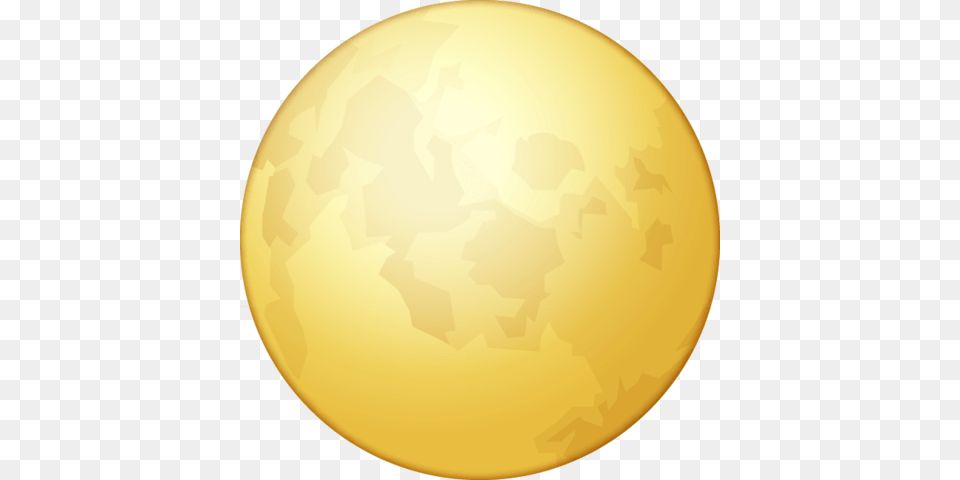 Download Full Moon Emoji In Emoji Island, Sphere, Gold, Astronomy, Nature Free Png