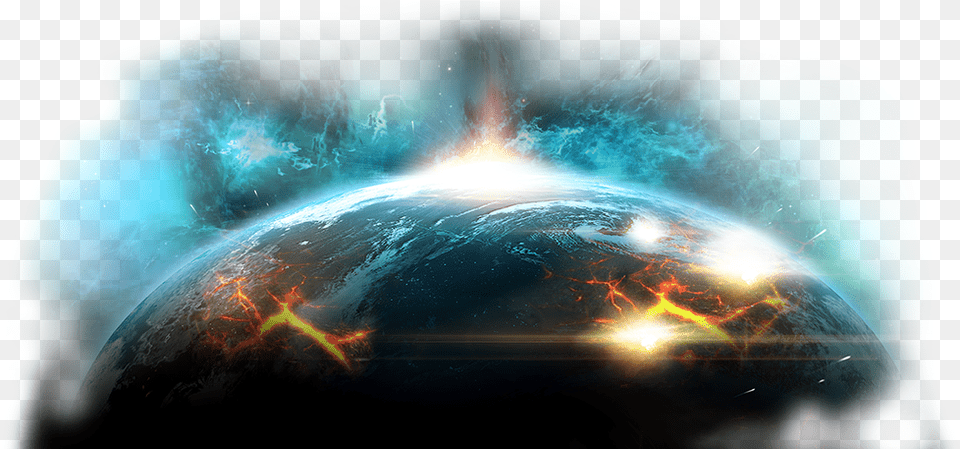 Download Galaxy Transparent Planet On Fire Galaxy And Planet, Astronomy, Outer Space, Nebula, Globe Free Png