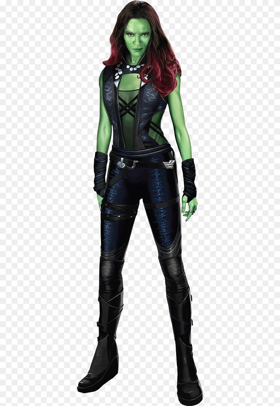 Download Gamora Promo Gamora Outfit Guardians Of The Galaxy, Clothing, Costume, Person, Adult Free Png