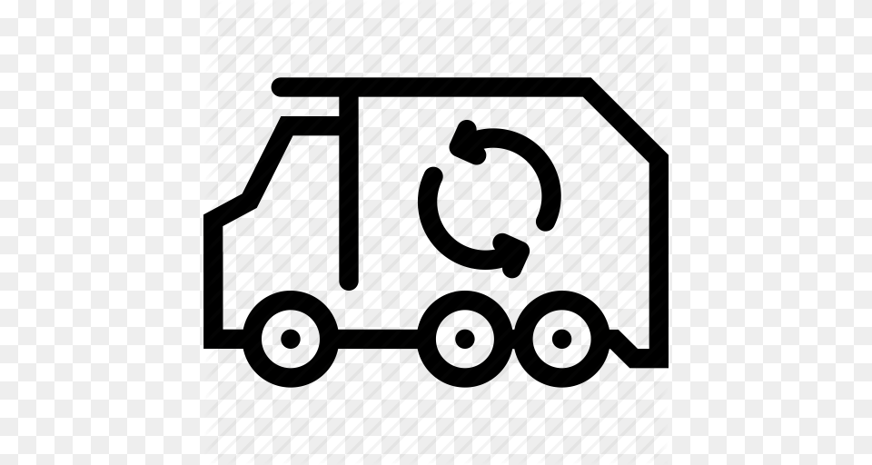 Download Garbage Truck Icon Clipart Car Garbage Truck Car Truck, Text, Number, Symbol, Architecture Free Transparent Png