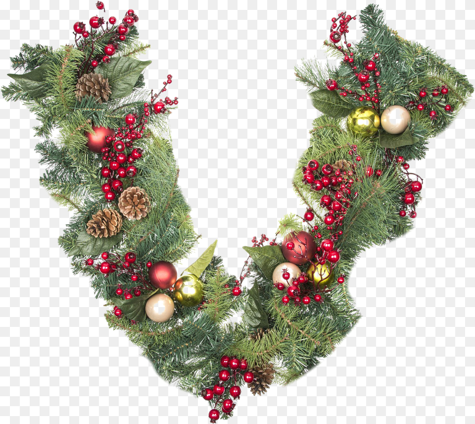 Download Garland File Christmas Ornament, Plant, Accessories Png Image