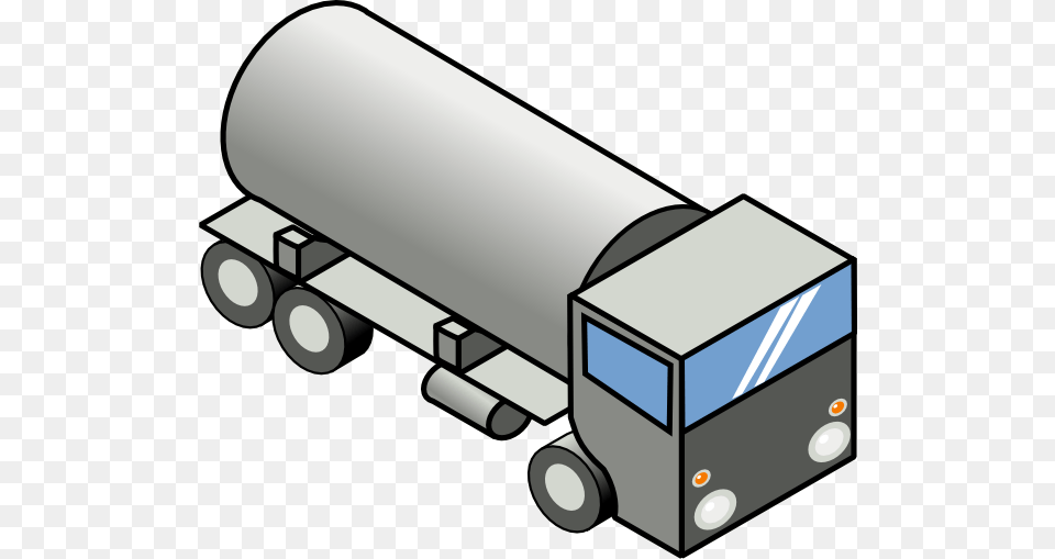 Download Gas Tank Truck Clipart, Vehicle, Transportation, Trailer Truck, Tool Free Transparent Png