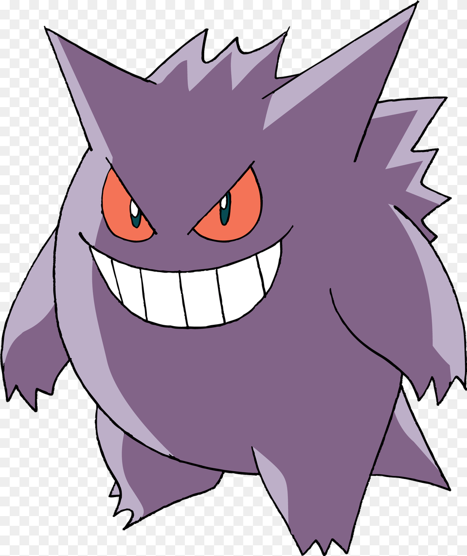 Download Gengar Pokemon Gengar, Purple, Baby, Person, Book Free Png