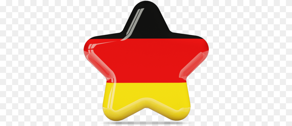 Download Germany Flag In A Star Full Size Pngkit German Flag Star, Food, Sweets, Device, Grass Png