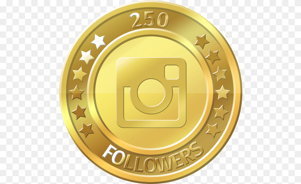 Get 2500 Instagram Followers Like Button Full Like Facebook, Gold, Disk, Coin, Money Free Png Download